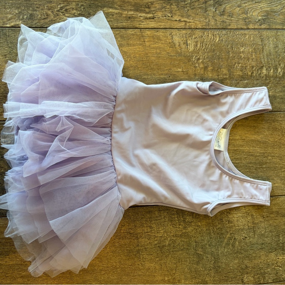 Girls Lavender Tulle Ballet Dress - Sleeveless Dance Costume